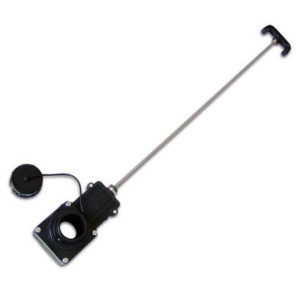 VALVULA DESCARGA 75mm PUNHO COMPRID