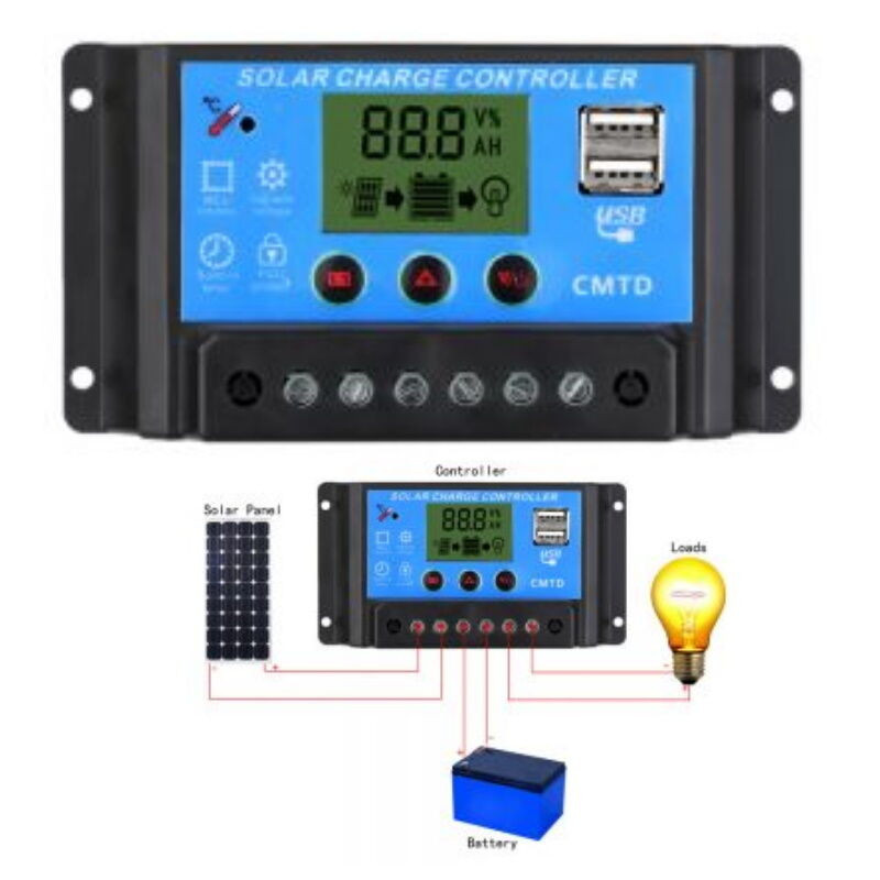REGULADOR FOTOVOLTAICO MPPT 30A