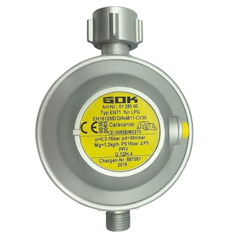 Redutor gás 1,2Kg 30mBar