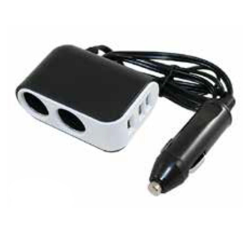 ADAPT 12V MACHO G P/2 FEMEA GR+3USB