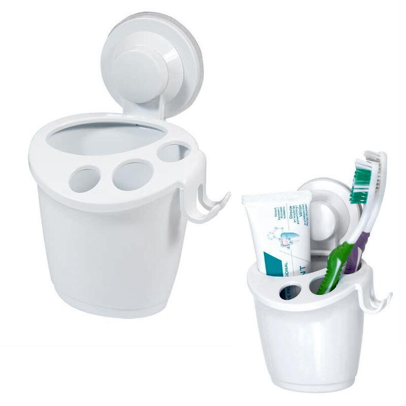 SUPORTE C/VENTOSA P/ESCOVA  DENTES