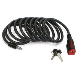 Cadeado C/ Cabo Aço Revestido 2,5m