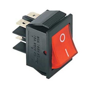 Interruptor painel teimoso vermelho