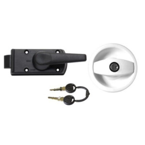 FECHADURA BRANCA REDONDA PORTA ESQ.