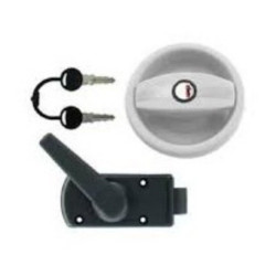 FECHADURA BRANCA REDONDA PORTA DTA.