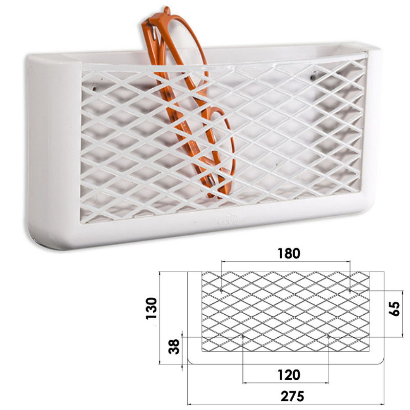 Bolsa de Parede (Rede) 270x115 - Branco