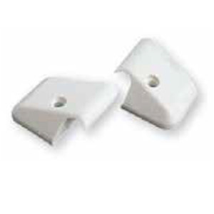 Terminal Calha Alumínio - branco - 45mm