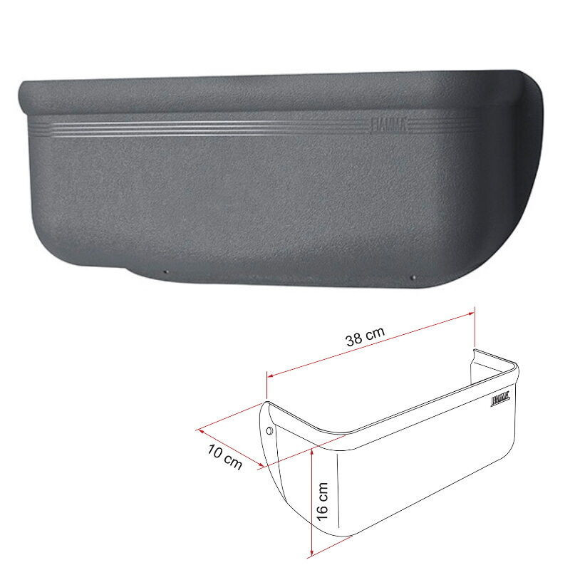 Suporte material parede - Cinza