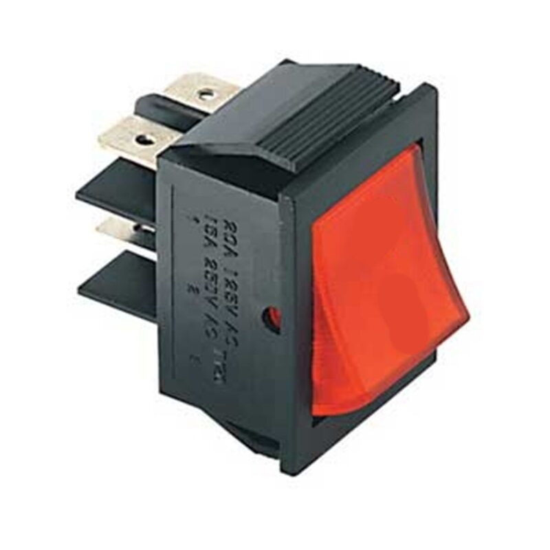 Interruptor Painel 22x30 220 | 16A Preto