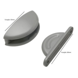 FIXADOR PORTA GRANDE CINZA