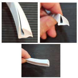 Perfil Borracha Pára-choques - Cinza