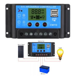 REGULADOR FOTOVOLTAICO MPPT 30A
