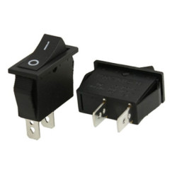 Interruptor painel 11x30 6A - Preto