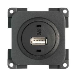 TOMADA USB QUADRADA CASTANHA