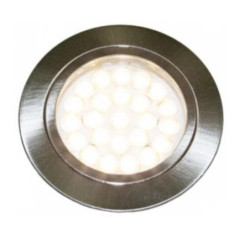 APLIQUE LED REDONDO CROMADO EMBUTI