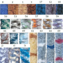 Cortina de Pêlo Sintético - Cor 61 Creme Castanho