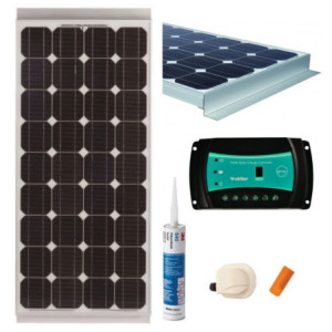 PAINEL SOLAR EM KIT 100W MONOCRISTA