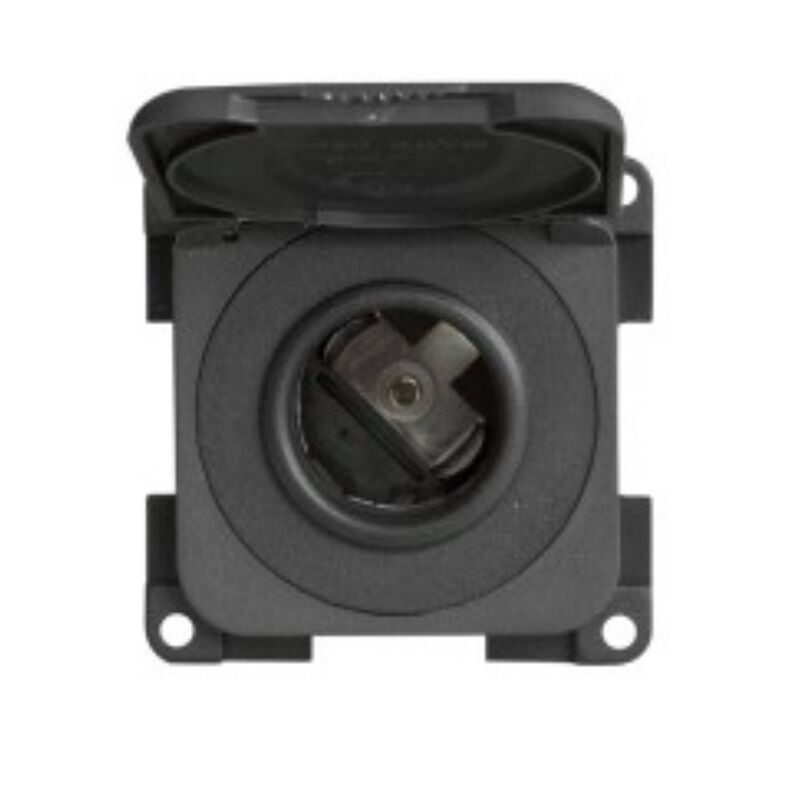 TOMADA 12V GR. CINZA ESCURO C/TAMPA