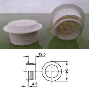 Fecho Tic-Tac (Botão + Anilha)
- Branco