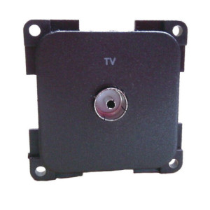 TOMADA ANTENA CINZA ESCURO