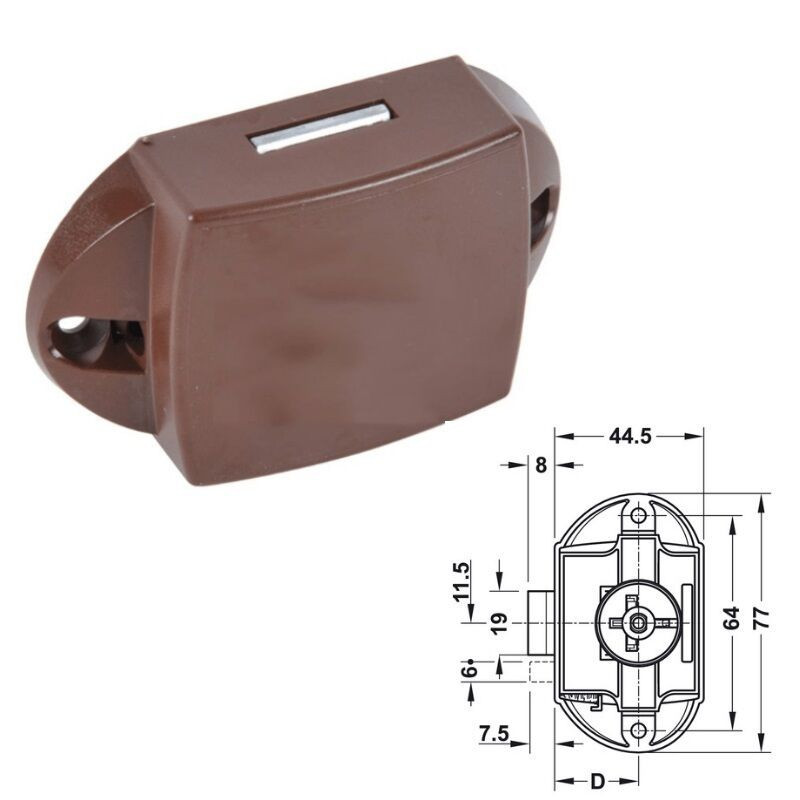 FECHO TIC-TAC ROUPEIRO CAST.S/VARÃO