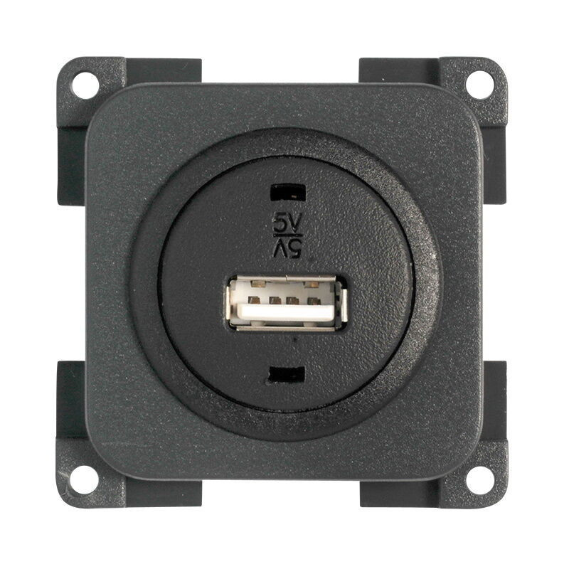 TOMADA USB QUADRADA CASTANHA